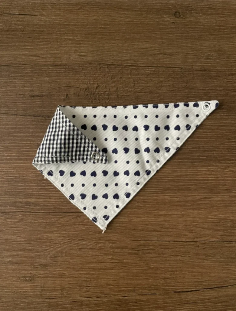 bandana double-face cuoricini